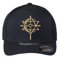 ONE WORLD ONE HUMANITY Interfaith LOVE is THE CENTER Flexfit Unipanel Trucker Cap