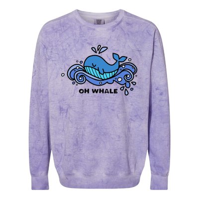 Oh Whale Colorblast Crewneck Sweatshirt