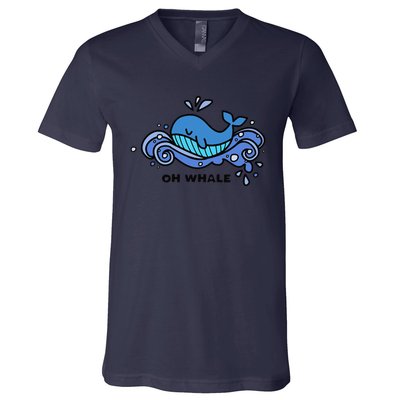 Oh Whale V-Neck T-Shirt