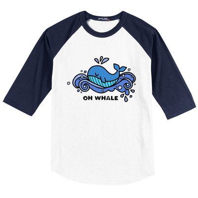 Oh Whale Baseball Sleeve Shirt