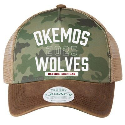 Okemos Wolves Okemos Michigan 2025 Legacy Tie Dye Trucker Hat