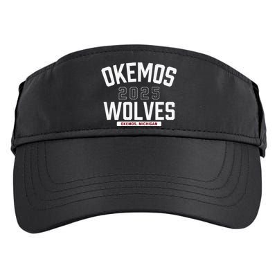 Okemos Wolves Okemos Michigan 2025 Adult Drive Performance Visor