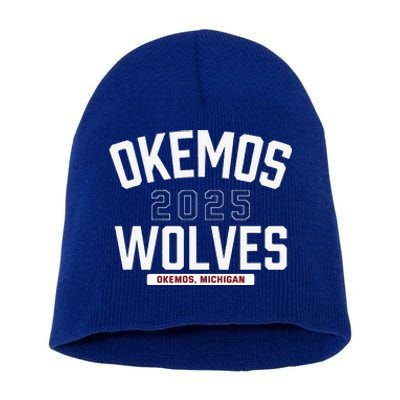 Okemos Wolves Okemos Michigan 2025 Short Acrylic Beanie