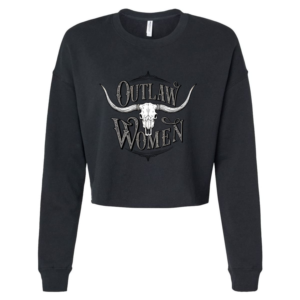 Outlaw Woman Cropped Pullover Crew
