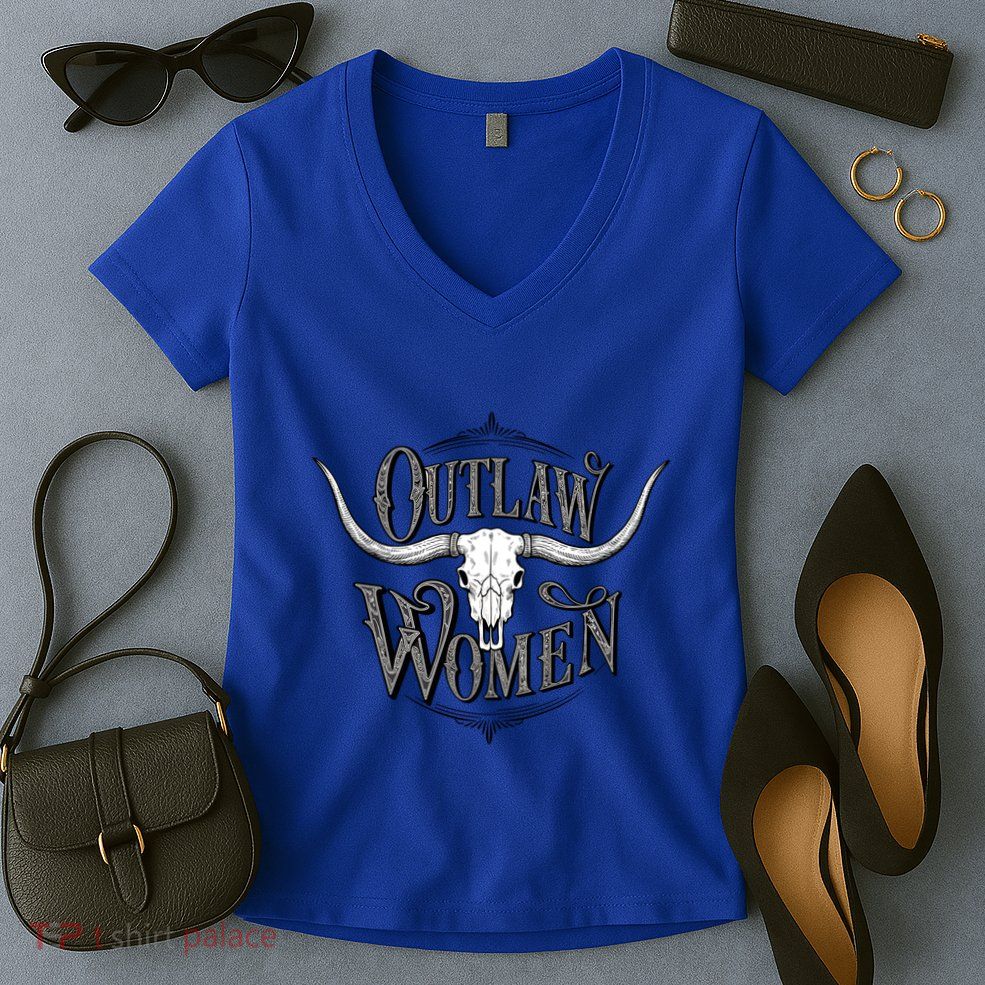 Outlaw Woman Women's V-Neck T-Shirt