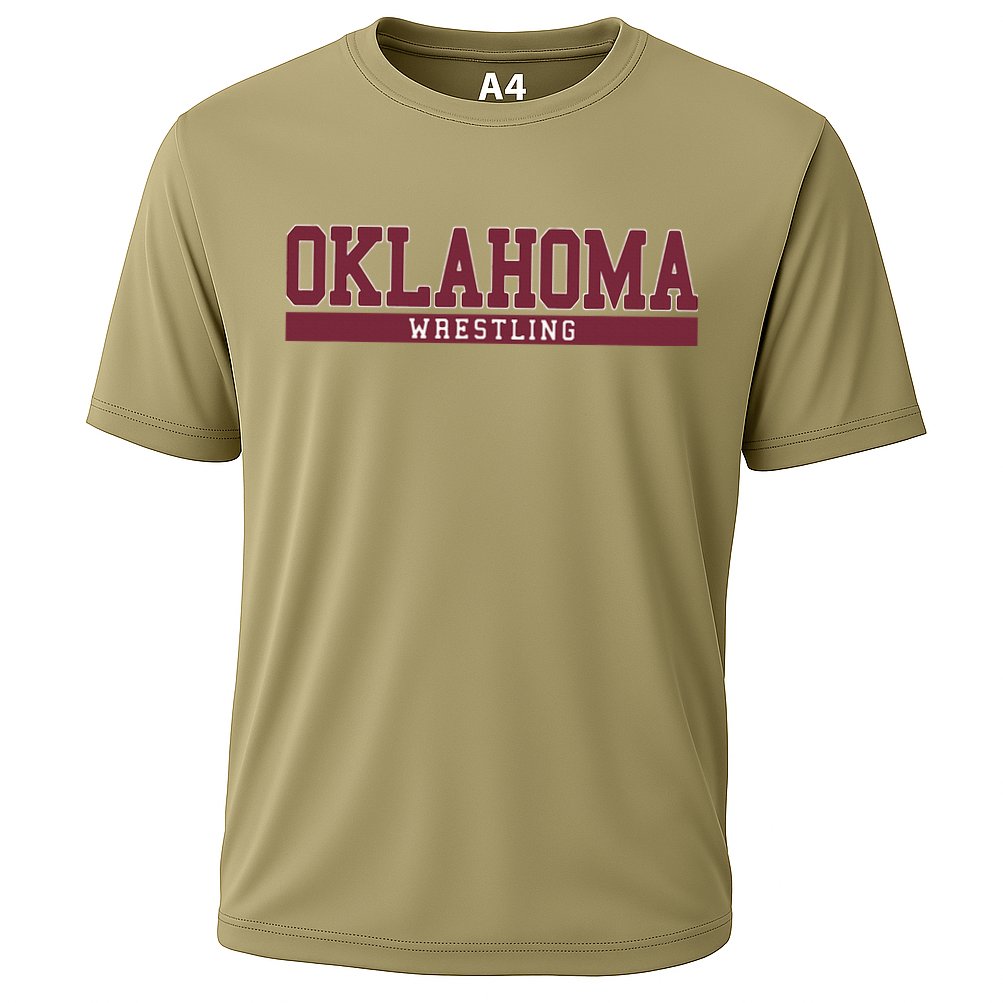 Oklahoma Wrestling Cooling Performance Crew T-Shirt