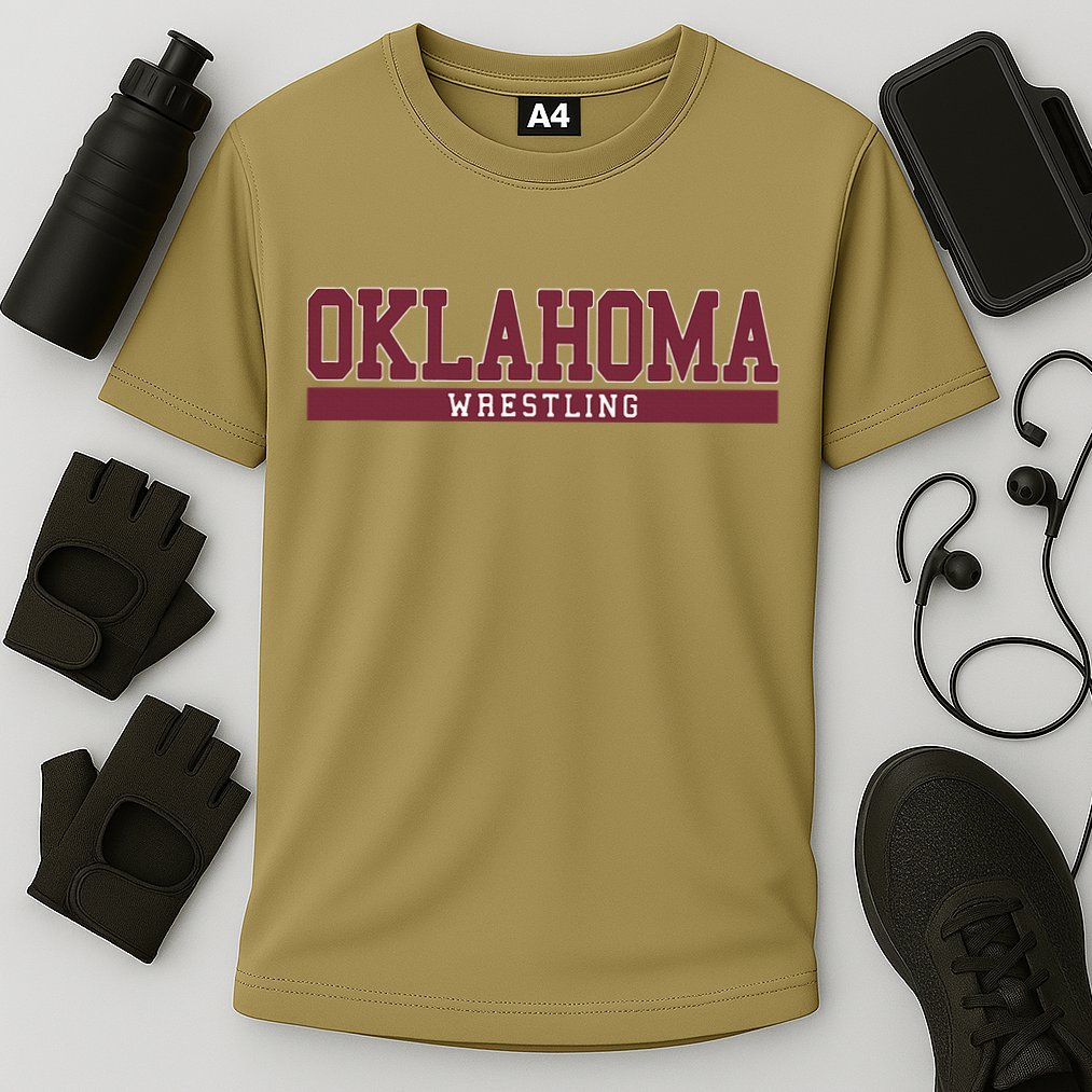 Oklahoma Wrestling Cooling Performance Crew T-Shirt