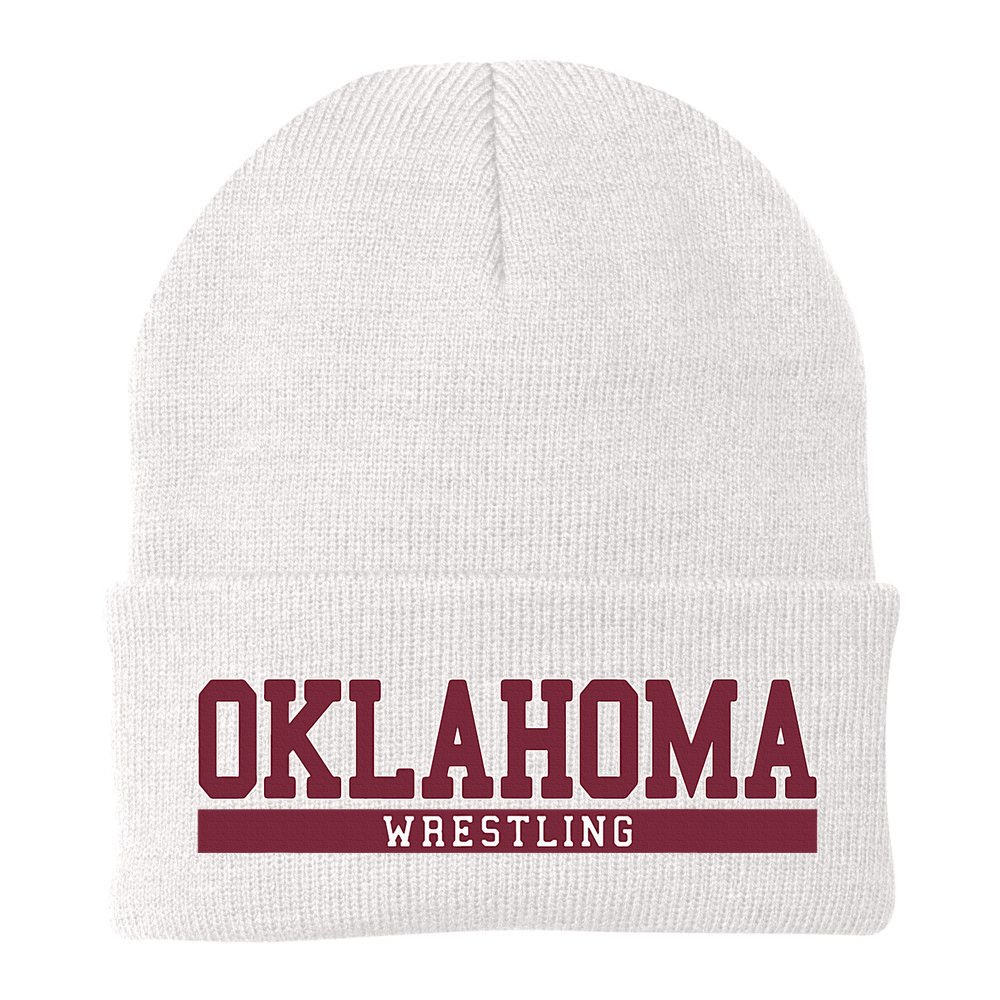 Oklahoma Wrestling Beanie