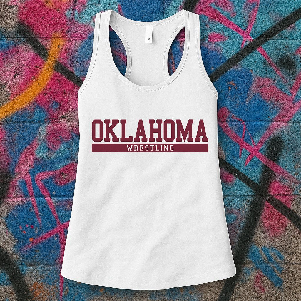 Oklahoma Wrestling Womens Tank Top