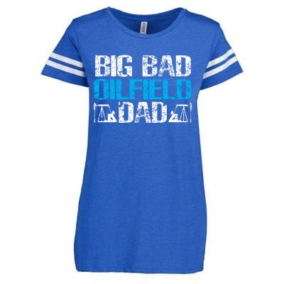 Oil Well Oilfeild Big Bad Oilfield Dad Oilfield Gift Enza Ladies Jersey Football T-Shirt