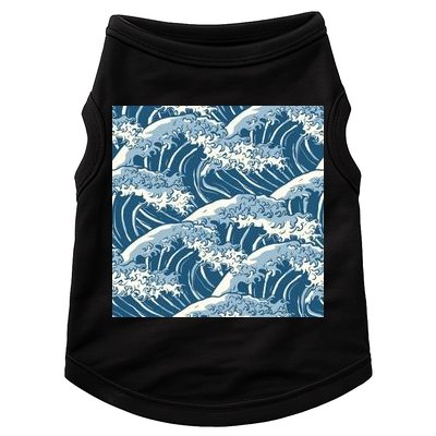 Ocean Wave Pattern Doggie Tank