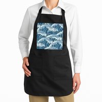 Ocean Wave Pattern Apron