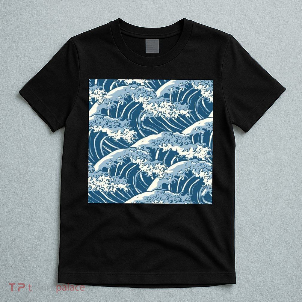 Ocean Wave Pattern T-Shirt