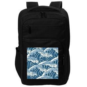 Ocean Wave Pattern Impact Tech Backpack