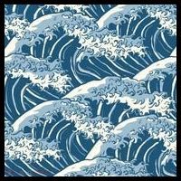Ocean Wave Pattern Backpack