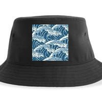 Ocean Wave Pattern Sustainable Bucket Hat
