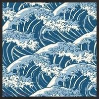 Ocean Wave Pattern Beanie