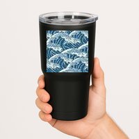 Ocean Wave Pattern Tumbler