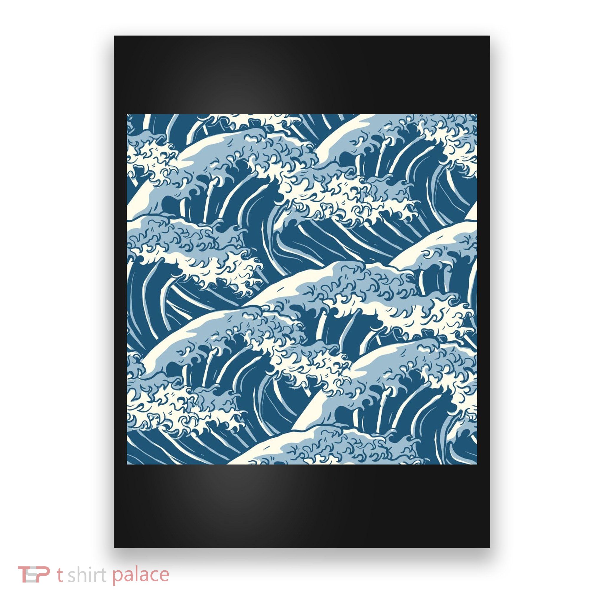 Ocean Wave Pattern Poster