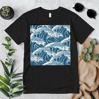 Ocean Wave Pattern Premium T-Shirt