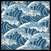 Ocean Wave Pattern Baby Bodysuit