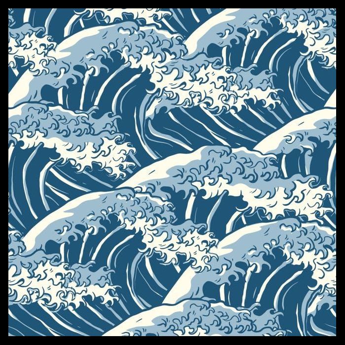 Ocean Wave Pattern Baby Bodysuit