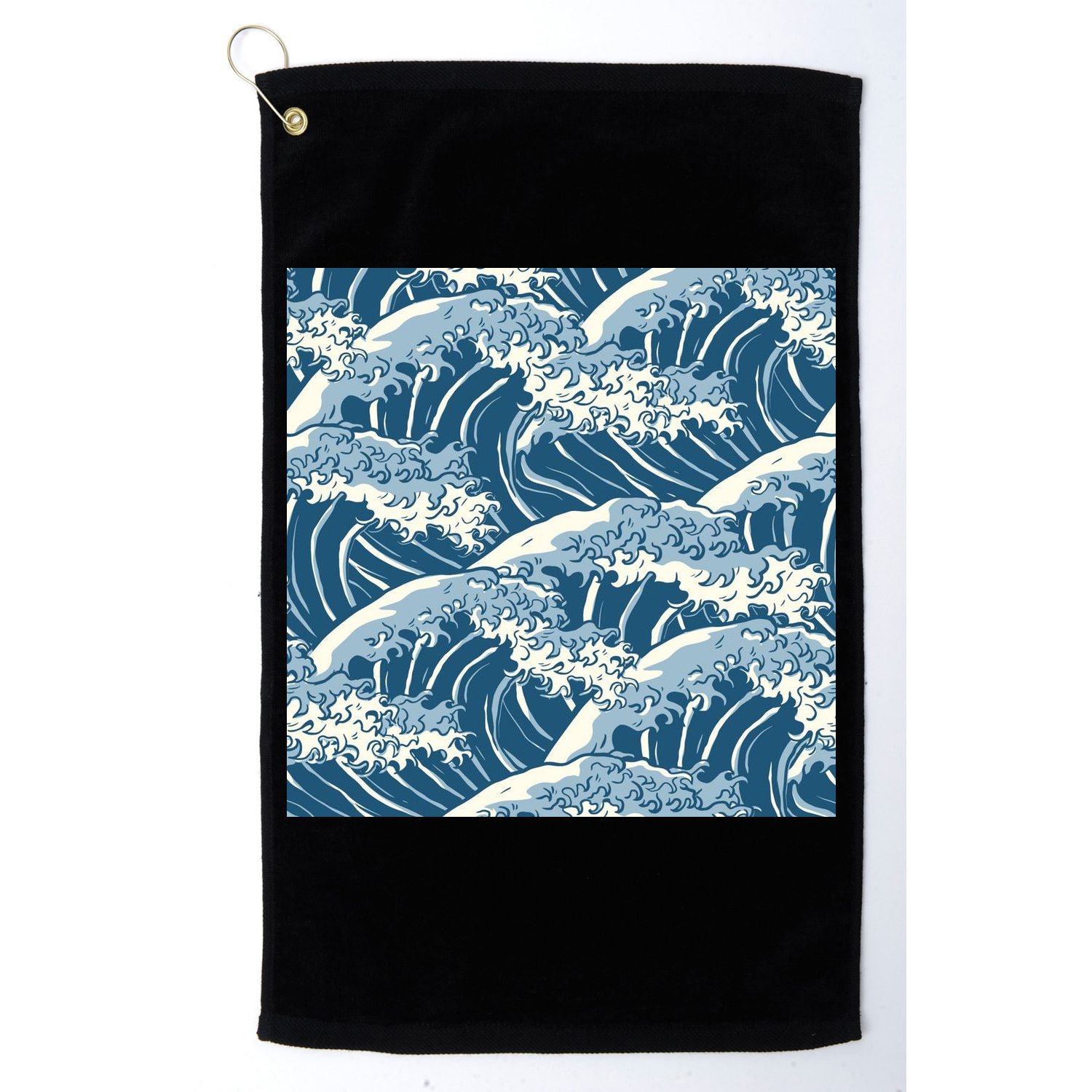 Ocean Wave Pattern Golf Towel