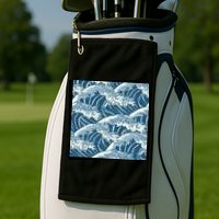 Ocean Wave Pattern Golf Towel