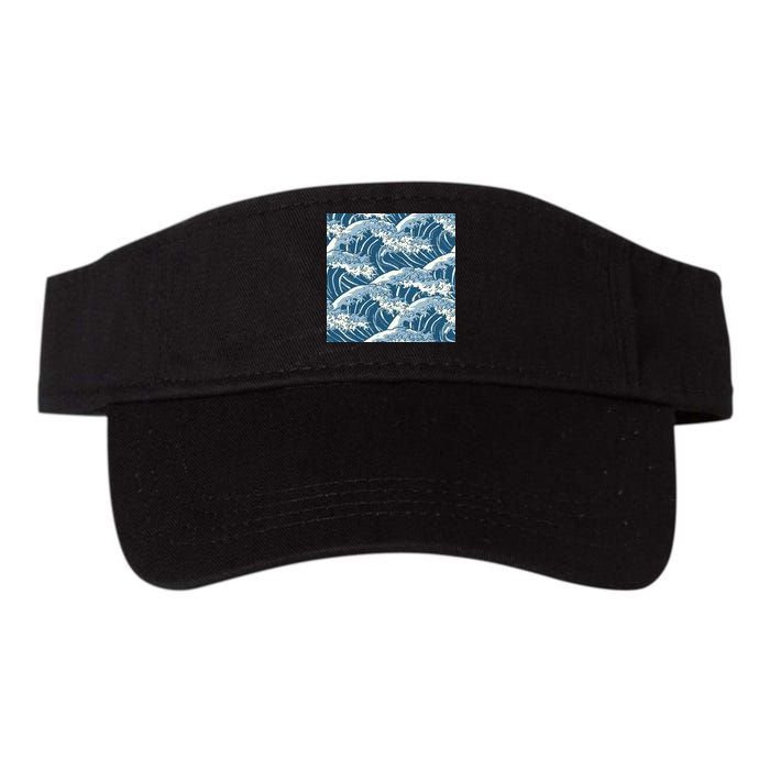 Ocean Wave Pattern Visor