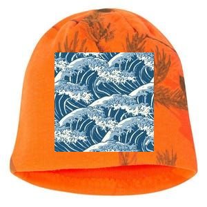 Ocean Wave Pattern Kati - Camo Knit Beanie