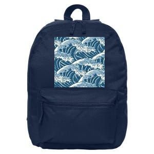 Ocean Wave Pattern 16 in Basic Backpack