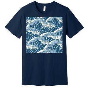 Ocean Wave Pattern Premium T-Shirt