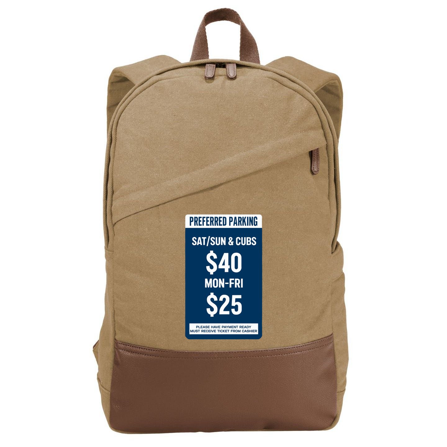 Obviousshirts We Pay The Bill Cotton Canvas Backpack