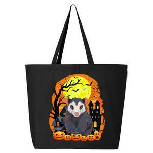 Opossum With Pumpkins Funny Scary Halloween Party 25L Jumbo Tote