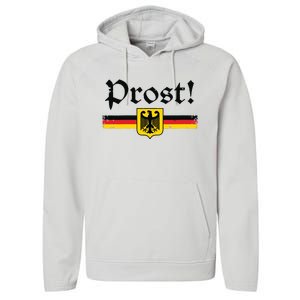 Oktoberfest Women Prost German Beer Festival Performance Fleece Hoodie