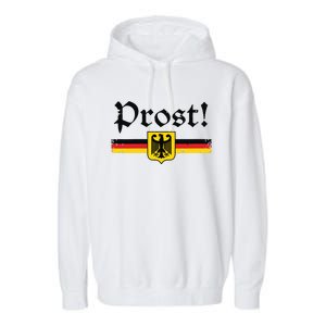 Oktoberfest Women Prost German Beer Festival Garment-Dyed Fleece Hoodie