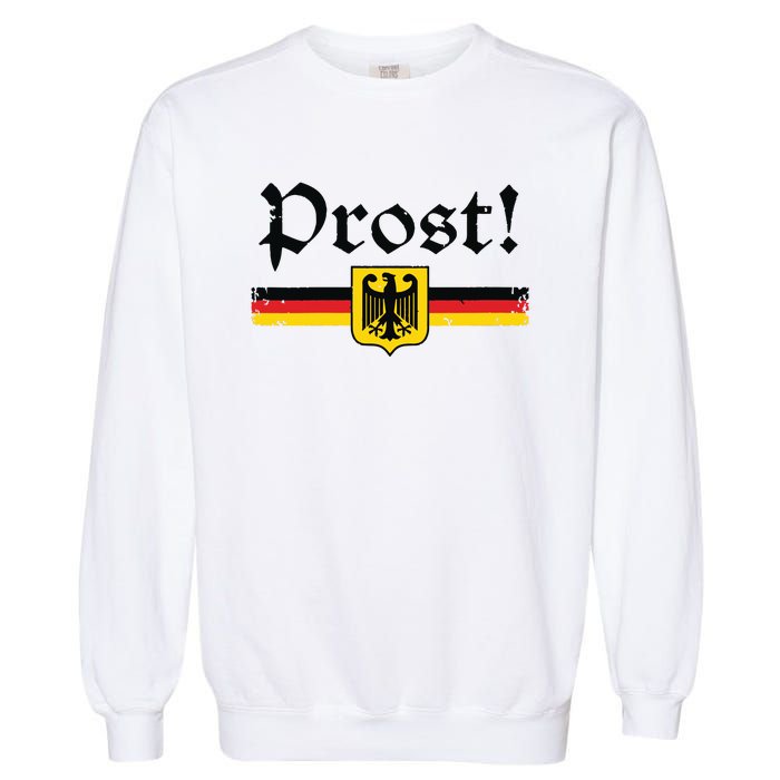 Oktoberfest Women Prost German Beer Festival Garment-Dyed Sweatshirt