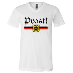 Oktoberfest Women Prost German Beer Festival V-Neck T-Shirt