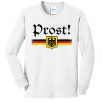 Oktoberfest Women Prost German Beer Festival Kids Long Sleeve Shirt