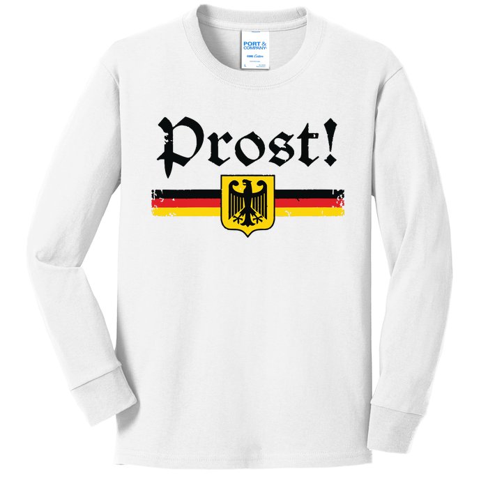 Oktoberfest Women Prost German Beer Festival Kids Long Sleeve Shirt