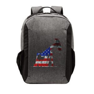 Oilfield Worker Rig Drilling Us Flag Oil Rig Man Oil Driller Vector Backpack