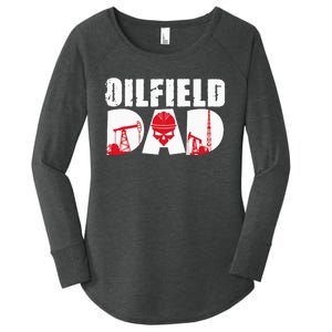 Oilfield Worker Rig Drilling Roughneck Oilfield Dad Women's Perfect Tri Tunic Long Sleeve Shirt