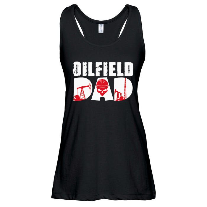 Oilfield Worker Rig Drilling Roughneck Oilfield Dad Ladies Essential Flowy Tank