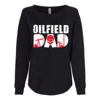 Oilfield Worker Rig Drilling Roughneck Oilfield Dad Womens California Wash Sweatshirt