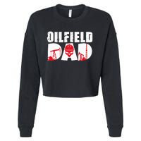 Oilfield Worker Rig Drilling Roughneck Oilfield Dad Cropped Pullover Crew