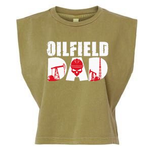 Oilfield Worker Rig Drilling Roughneck Oilfield Dad Garment-Dyed Women's Muscle Tee