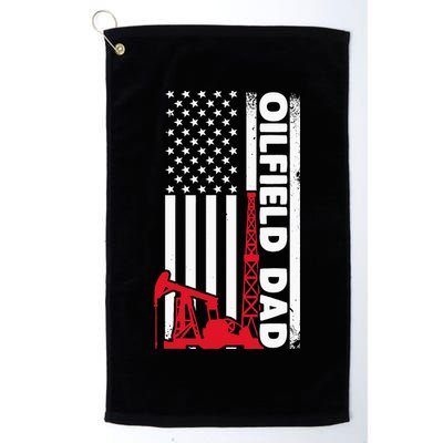 Oilfield Worker Rig Roughneck Oilfield Dad Golf Towel