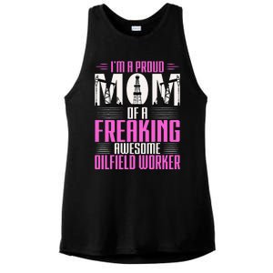 Oilfield Worker Rig Drilling Roughneck Mom Ladies PosiCharge Tri-Blend Wicking Tank