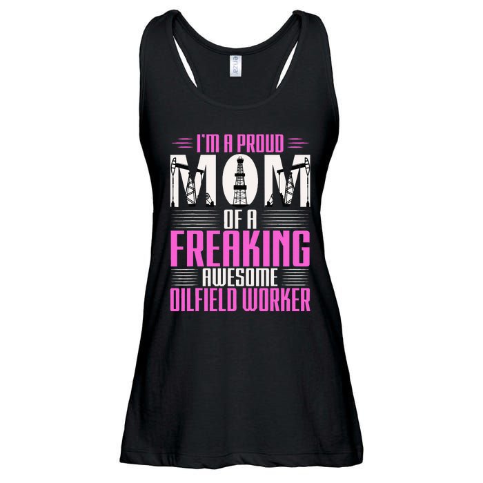 Oilfield Worker Rig Drilling Roughneck Mom Ladies Essential Flowy Tank