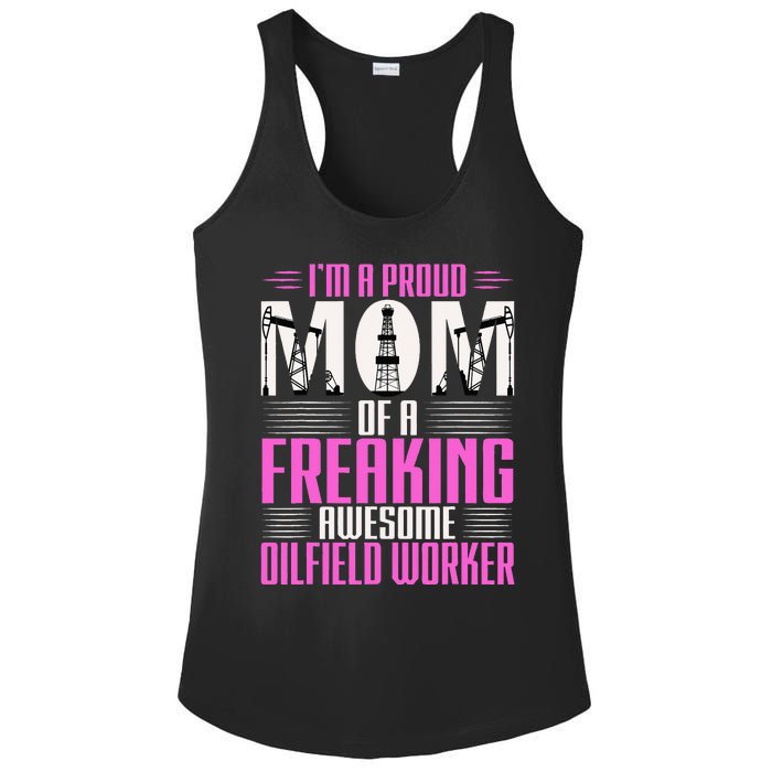 Oilfield Worker Rig Drilling Roughneck Mom Ladies PosiCharge Competitor Racerback Tank